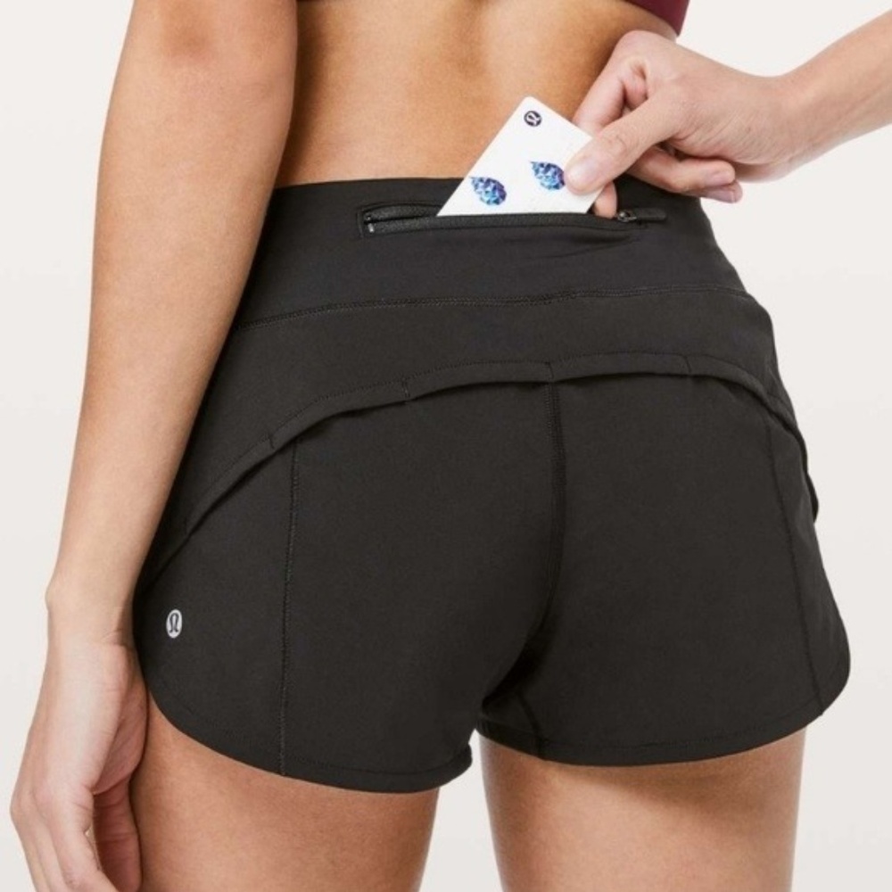 lululemon Black Speed 4-way 2.5 Shorts Sz 2
